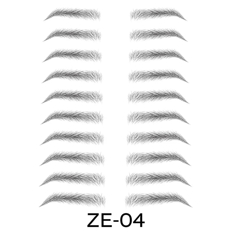 Sztuczne brwi | tatuaże na brwi | naklejki ZE-04