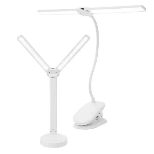 Doppelte LED-Tischlampe | stehend | mit Clip